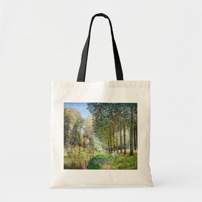 Bolsa Tote Alfred Sisley - Descanse ao longo da Corrente (Frente)