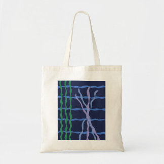 Bolsa Tote Algas Marinhas e Coral no Oceano Abstrato