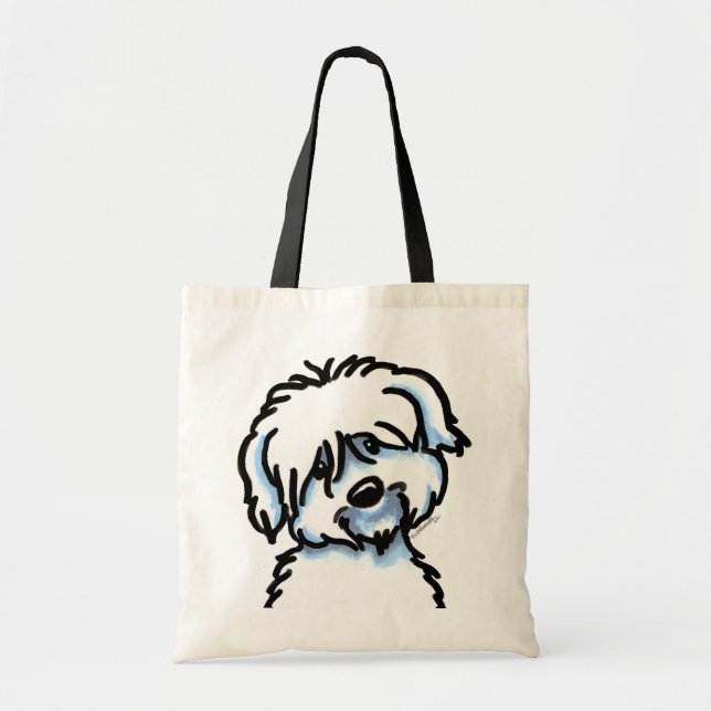 Bolsa Tote Algodão Branco de Tulear Face (Frente)