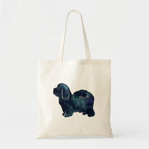 Bolsa Tote Algodão de Cachorro Negro