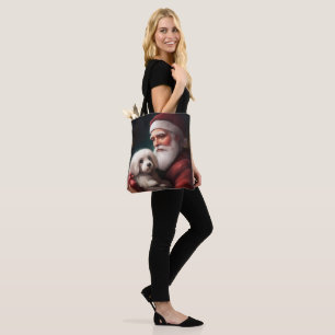 Bolsa Tote Algodão De Tulear Com Natal