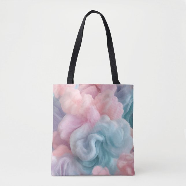 Bolsa Tote Algodão Doce Abstrato (Frente)
