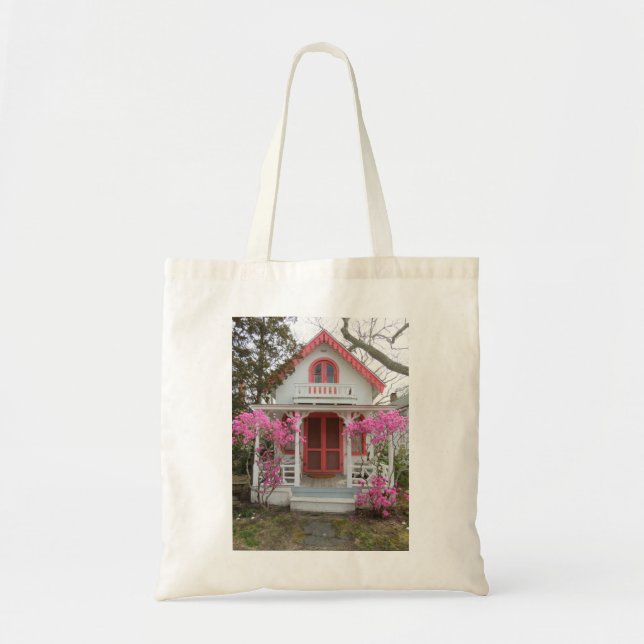 Bolsa Tote Algodão primavera e Vitoriano - Vinha de Martha (Frente)