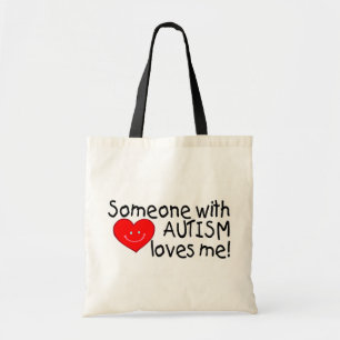 Bolsa Tote Alguém com autismo ama-me