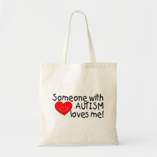 Bolsa Tote Alguém com autismo ama-me (Hrt)