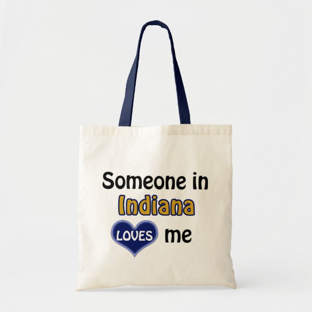 Bolsa Tote Alguém em Indiana me ama (Frente)