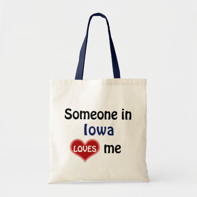 Bolsa Tote Alguém em Iowa me ama (Frente)