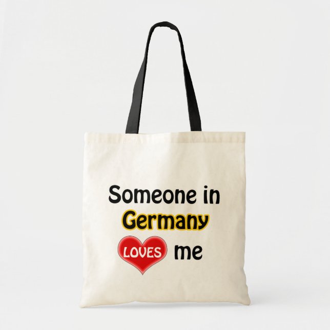 Bolsa Tote Alguém na Alemanha me ama (Frente)