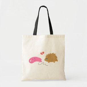 Bolsa Tote Algum amor não é para ser, ouriço engraçado