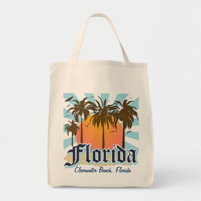 Bolsa Tote (Alguma cidade) Florida sunshine state (Frente)
