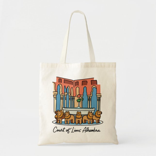 Bolsa Tote Alhambra Pátio dos Leões 3 (Frente)