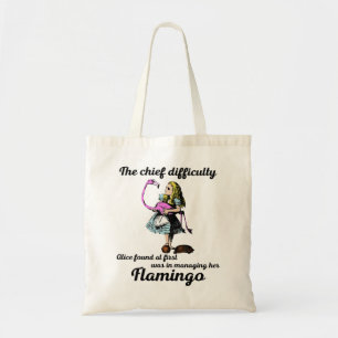 Bolsa Tote Alice Gerenciando Flamingo Croquet Mallet E Hedgeh