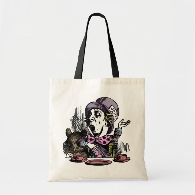 Bolsa Tote Alice na sacola louca do Hatter do país das (Frente)