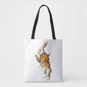 Bolsa Tote Alice no País das Maravilhas - Coelho Branco