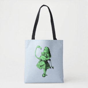 Bolsa Tote Alice no País das Maravilhas & Flamingo