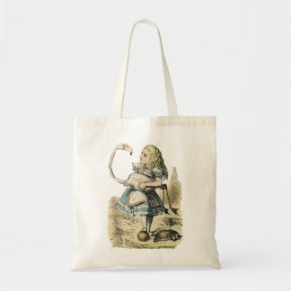 Bolsa Tote Alice no País das Maravilhas Flamingo & Hedgehog C