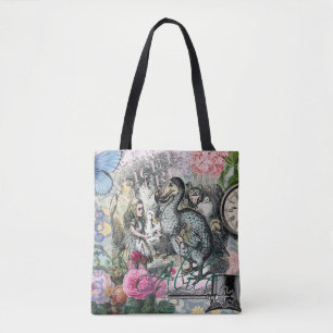 Bolsa Tote Alice no País das Maravilhas Trabalho de arte