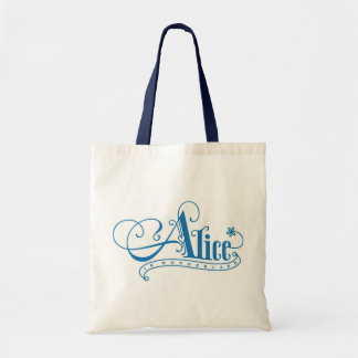 Bolsa Tote Alice no saco de livro do país das maravilhas