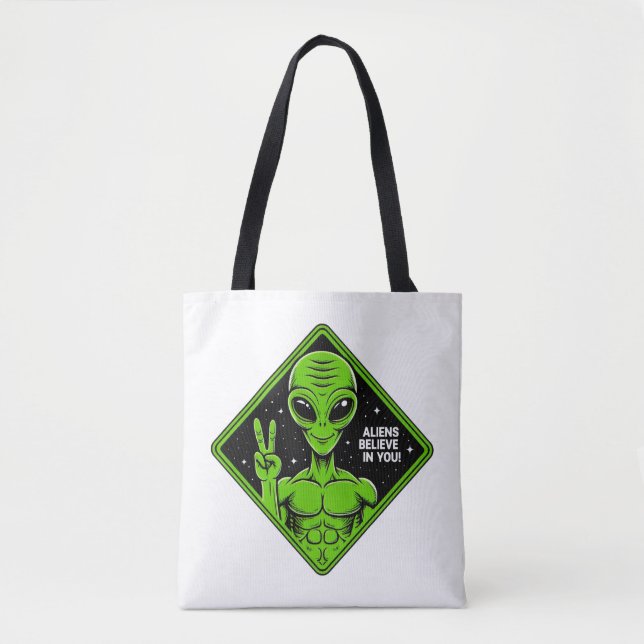 Bolsa Tote Alienígena. (Frente)