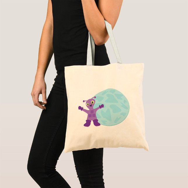 Bolsa Tote Alienígena Roxo (Criador carregado)
