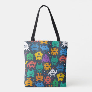 Bolsa Tote aliens 8bit