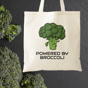 Bolsa Tote Alimentado por Broccoli Reusable Canvas Grocery