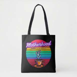 Bolsa Tote Alimentado por café e amor Café - Mãe