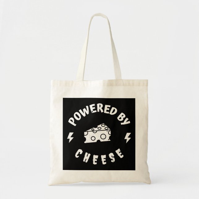 Bolsa Tote Alimentado Por Queijo (Frente)