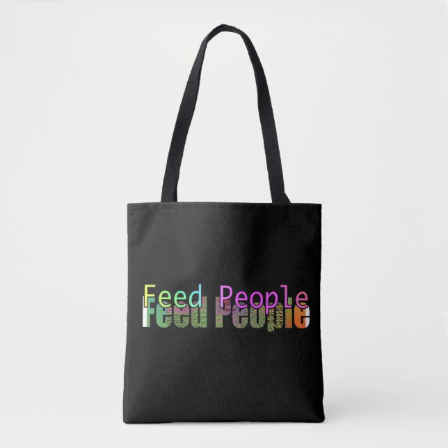 Bolsa Tote Alimente as Pessoas (Frente)