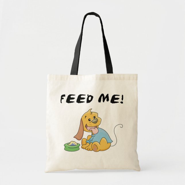 Bolsa Tote Alimente-me Camisetas e presentes (Frente)