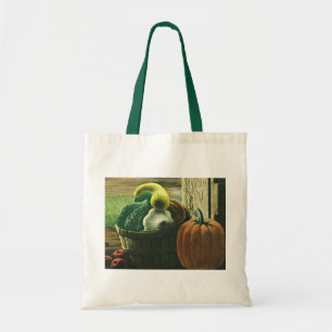 Bolsa Tote Alimentos Antigos, Abóbora de Inverno, Abóbora e M