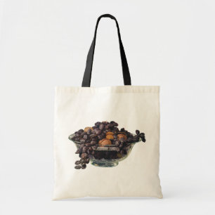Bolsa Tote Alimentos Antigos, Nozes e Amêndoas, Frutas e Noze