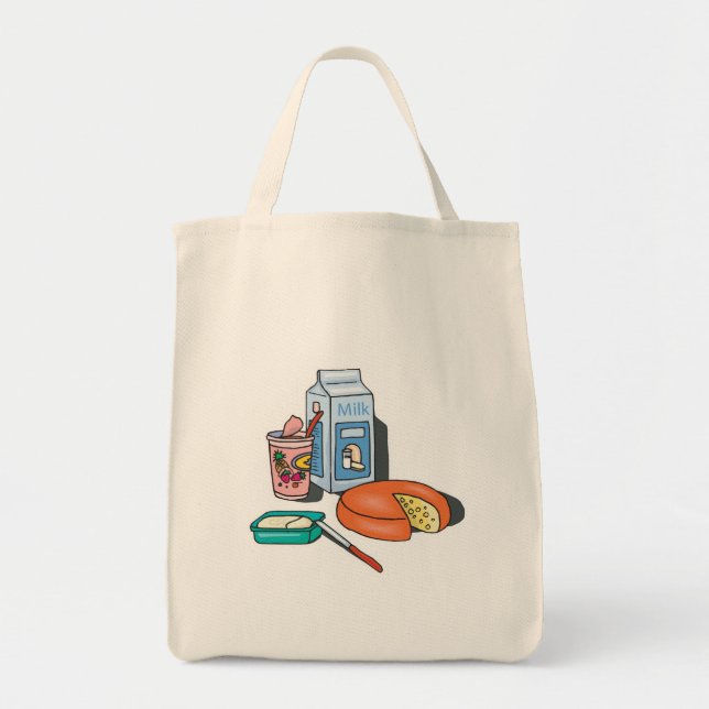 Bolsa Tote alimentos lácteos (Frente)