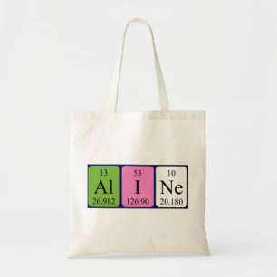 Bolsa Tote Aline periódico nome da mesa tote saco