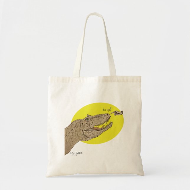 Bolsa Tote Allosaurus Boop Tote Bag (Frente)