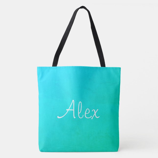 Bolsa Tote Alluring Aqua (Frente)