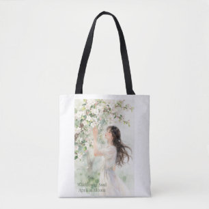 Bolsa Tote Alma de Flor Silvestre – Menina em um Jardim de Pr