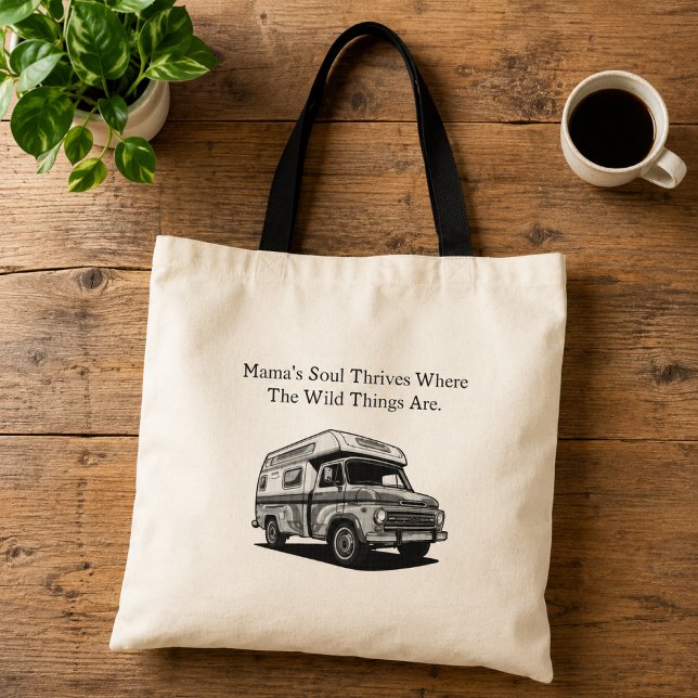 Bolsa Tote Alma Selvagem da Mamãe Prosperando Design para Ama (Criador carregado)