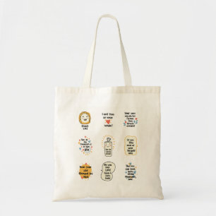 Bolsa Tote Almas Escrevem: Onde Arte Encontra Mensagens Sensí