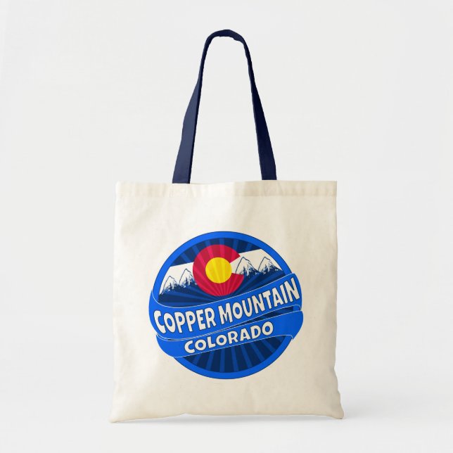 Bolsa Tote Almofada de torta da montanha Copper Mountain Colo (Frente)