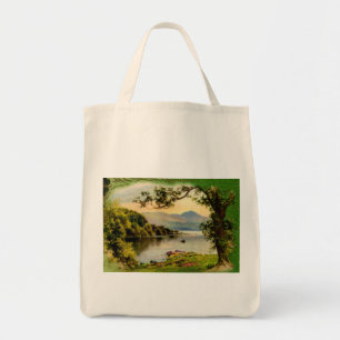 Bolsa Tote Almofada do St. do vintage pelo lago