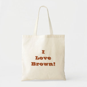 Bolsa Tote Almofada Eu Adoro Brown