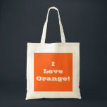 Bolsa Tote Almofada Eu Adoro Laranja<br><div class="desc">Almofada Eu Adoro Laranja</div>