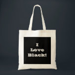 Bolsa Tote Almofada Eu Adoro Preto<br><div class="desc">Almofada Eu Adoro Preto</div>