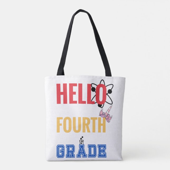 Bolsa Tote Alô quarto grau | Voltar à escola 2021 (Verso)