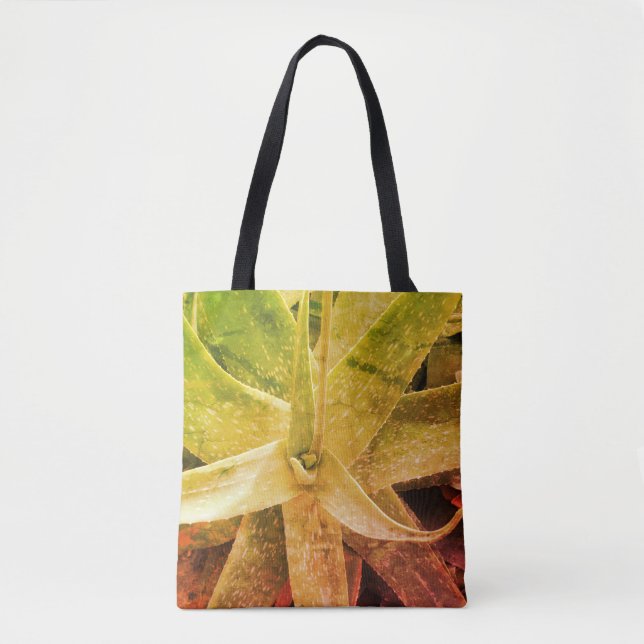 Bolsa Tote Aloe Vera Plant Photoption succult (Frente)