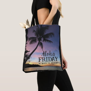 Bolsa Tote Aloha Friday Maui Hawaii Tropical Sunset