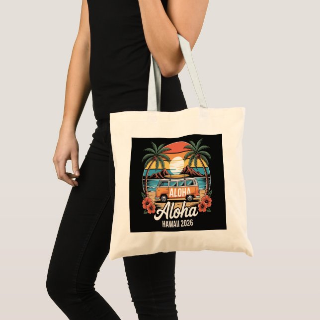 Bolsa Tote Aloha Havaí 2026 (Frente (produto))