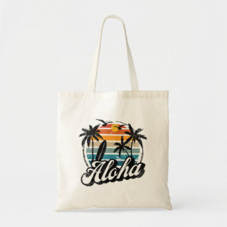 Bolsa Tote Aloha Hawaii Palm Tree Reunion Vacay Retro Be