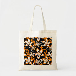 BOLSA TOTE ALOHA HAWAII (PRETO/LARANJA)